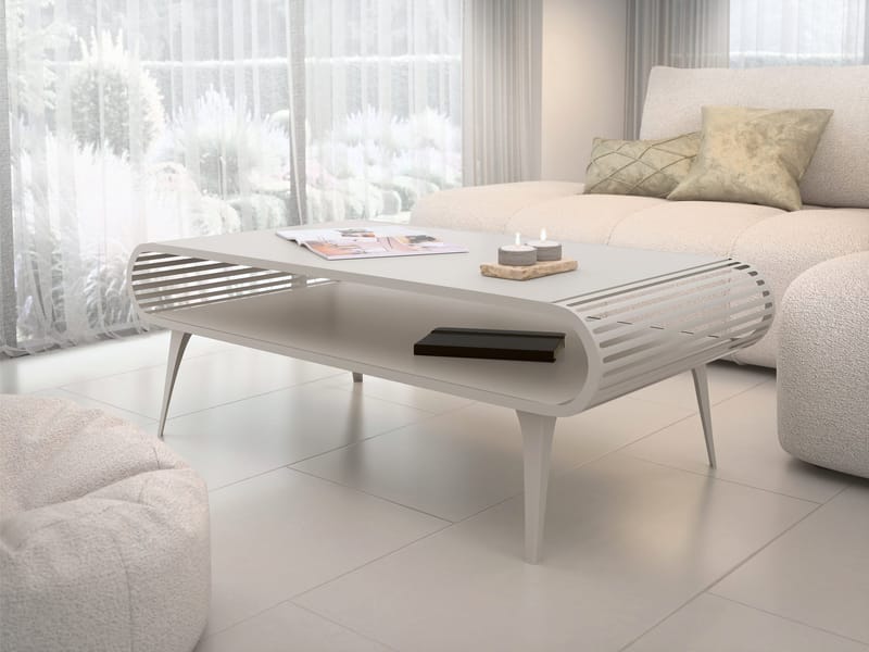 Salvaris Sofabord 120 cm - Beige - Møbler - Bord - Sofabord & salongbord - Sofabord med oppbevaring
