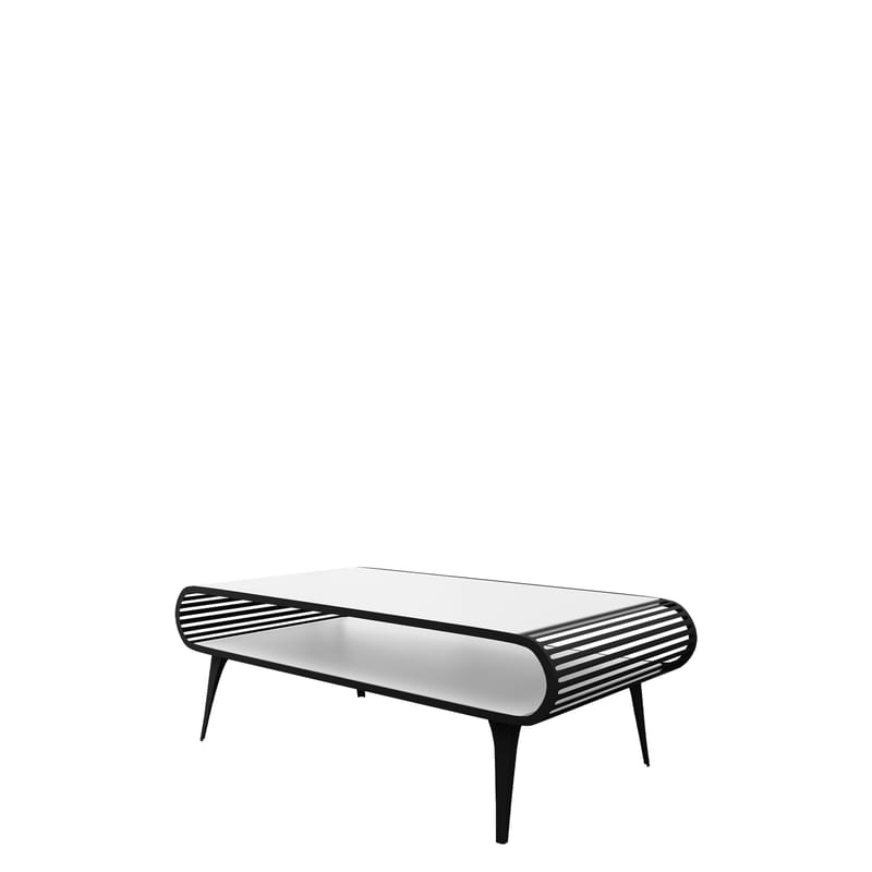 Salvaris Sofabord 120 cm, Svart og hvit