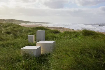 Samon Sofabord 58x58 cm - Beige - Møbler - Bord - Sofabord & salongbord