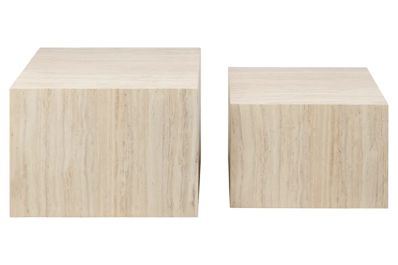 Samon Sofabord 58x58 cm - Beige - Møbler - Bord - Sofabord & salongbord