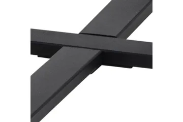 Sansi 77 cm Rundt Sofabord i Tre med Marmormønster - Sort - Møbler - Bord - Marmorbord