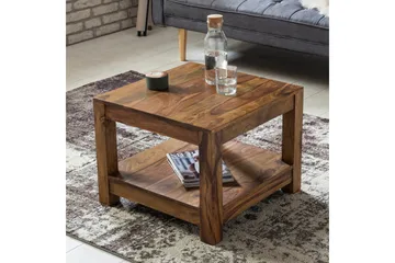 Sarahrose Sofabord 60 cm med Oppbevaringshylle - Massivt Tre - Møbler - Bord - Sofabord & salongbord