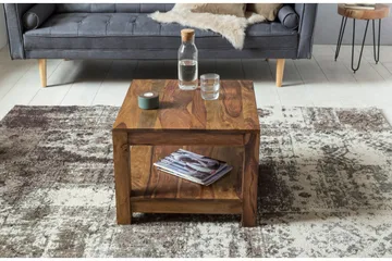 Sarahrose Sofabord 60 cm med Oppbevaringshylle - Massivt Tre - Møbler - Bord - Sofabord & salongbord