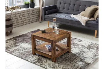 Sarahrose Sofabord 60 cm med Oppbevaringshylle - Massivt Tre - Møbler - Bord - Sofabord & salongbord