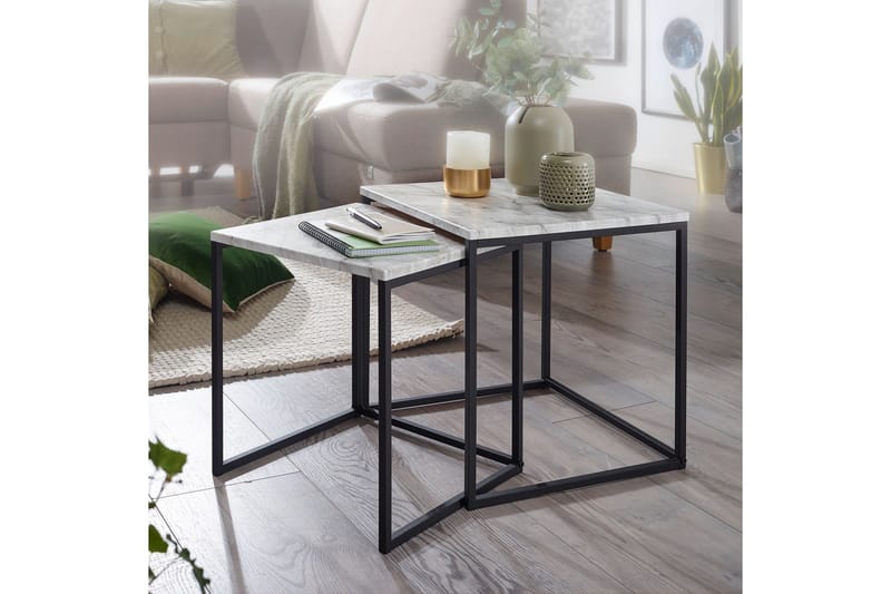 Satsbord Wohnling Vit - Møbler - Bord - Sofabord & salongbord