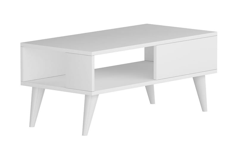 Sebseda Sofabord 90x40x90 cm - Hvit - Møbler - Bord - Sofabord & salongbord