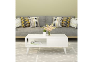 Sebseda Sofabord 90x40x90 cm - Hvit - Møbler - Bord - Sofabord & salongbord