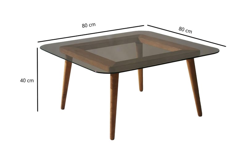 Selter Sofabord 80 cm - Bronse - Møbler - Bord - Sofabord & salongbord