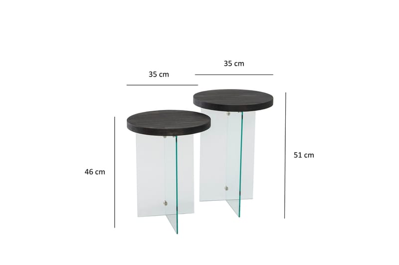 Serenity Sofabord 35 cm - Antrasitt - Møbler - Bord - Sofabord & salongbord
