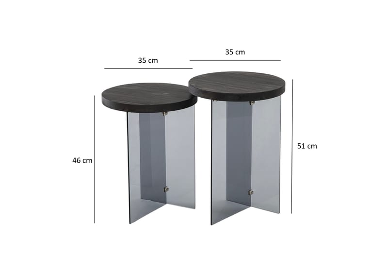 Serenity Sofabord 35 cm - Mørkegrå - Møbler - Bord - Sofabord & salongbord