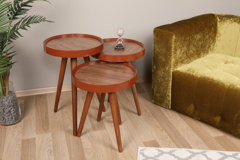 Settbord Filkesboda - Brun - Settbord - Sofabord & salongbord