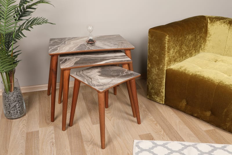 Settbord Hylte - Grå - Sofabord & salongbord - Settbord