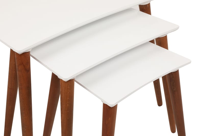 Settbord Kaunisbara - Hvit - Sofabord & salongbord - Settbord