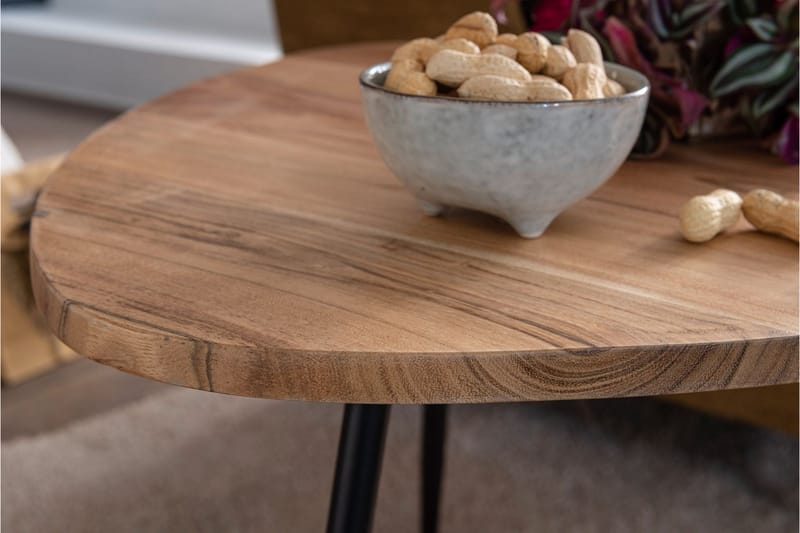 Settbord Marquavius 2-pk 60 cm - Brun - Møbler - Bord - Sofabord & salongbord