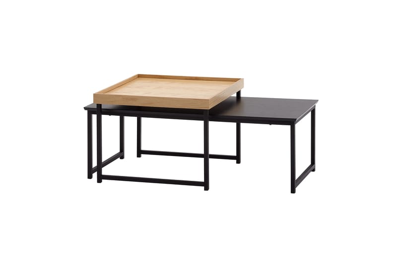 Settbord Rachid 110 cm Firkantet - Natur - Møbler - Bord - Sofabord & salongbord