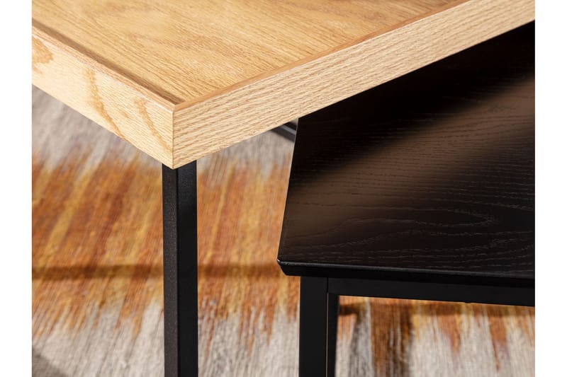 Settbord Rachid 110 cm Firkantet - Natur - Sofabord & salongbord - Settbord