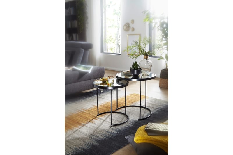 Settbord Rauchelle 50 cm - Svart - Sofabord & salongbord - Settbord
