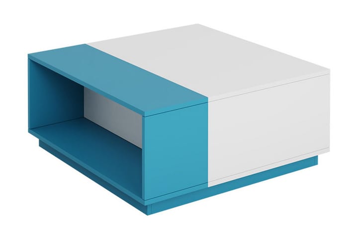 Settbord Ridino 80 cm - Hvit/Blå/Grønn - Settbord - Sofabord & salongbord