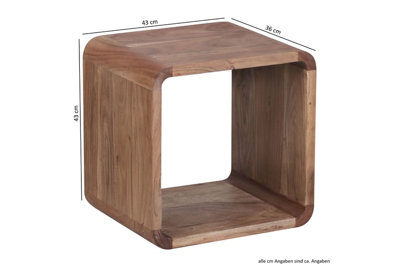 Settbord Samijah 36 cm 2 Bord - Akasie - Møbler - Bord - Sofabord & salongbord