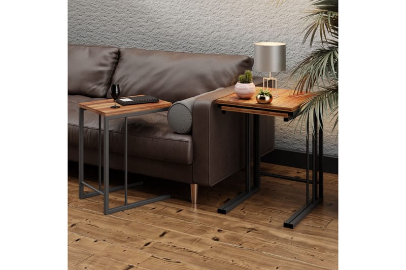 Settbord Sessan 44x55x44 cm - Svart - Settbord - Sofabord & salongbord