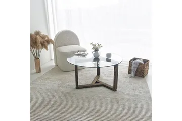 Sibas Sofabord 75 cm Rundt - Valnøtt - Møbler - Bord - Sofabord & salongbord