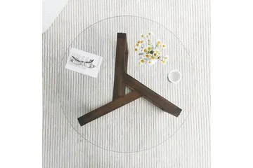 Sibas Sofabord 75 cm Rundt - Valnøtt - Møbler - Bord - Sofabord & salongbord