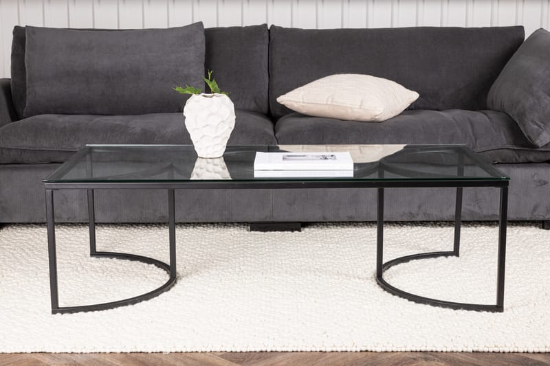 Skanör Sofabord 140x70x42 cm - Sort - Møbler - Bord - Sofabord & salongbord