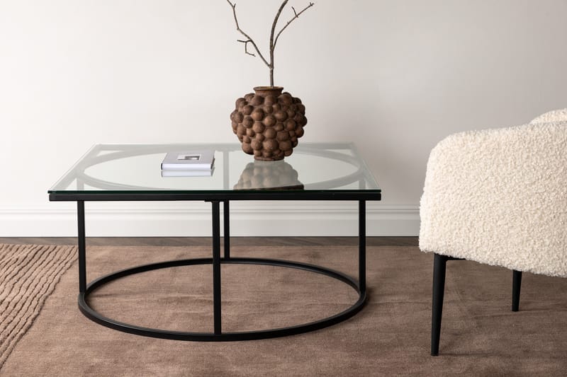 Skanör Sofabord 90x90x42 cm - Sort - Møbler - Bord - Sofabord & salongbord