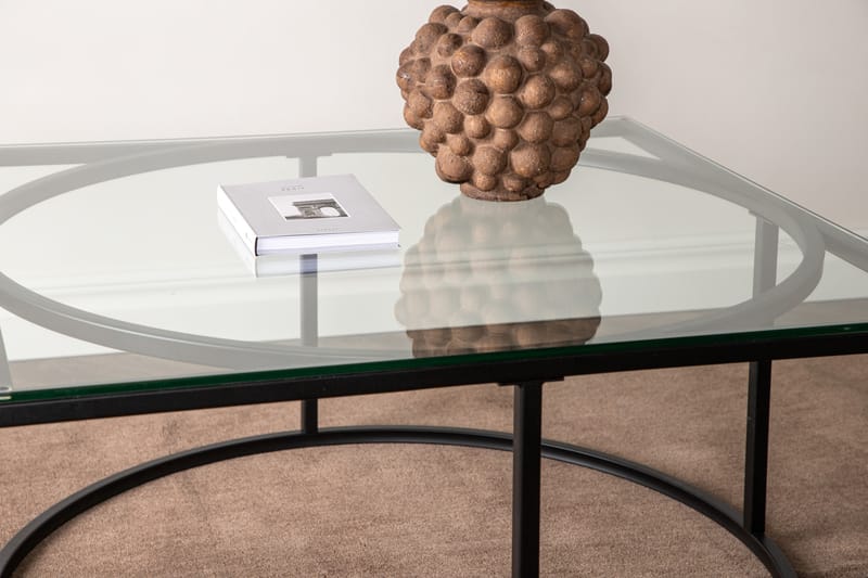 Skanör Sofabord 90x90x42 cm - Sort - Møbler - Bord - Sofabord & salongbord