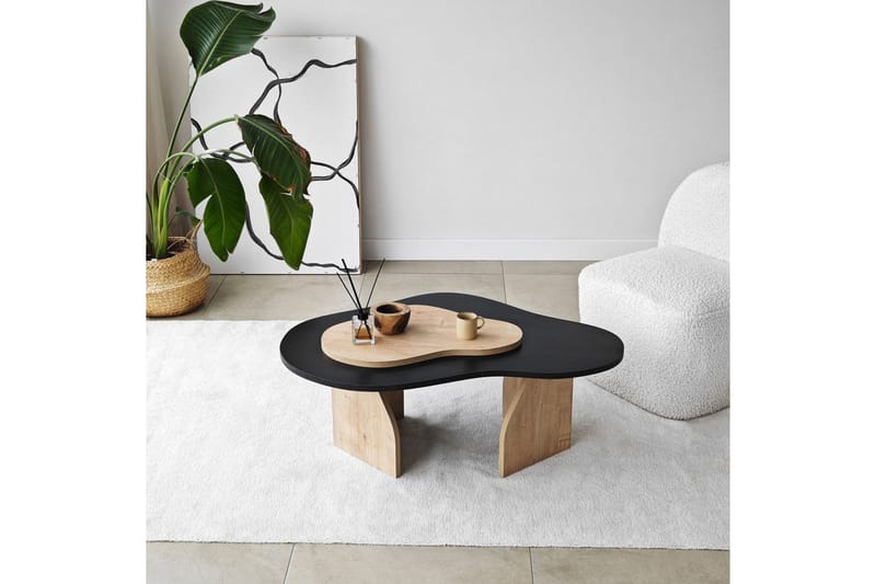 Sofabord Smeltet Svart / Sudamaleik - Svart / Sudamaleik - Møbler - Bord - Sofabord & salongbord