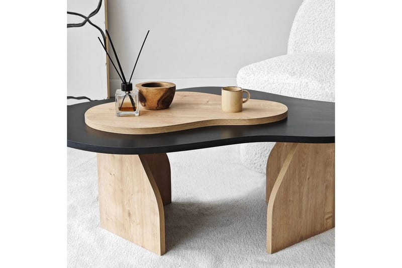Sofabord Smeltet Svart / Sudamaleik - Svart / Sudamaleik - Møbler - Bord - Sofabord & salongbord