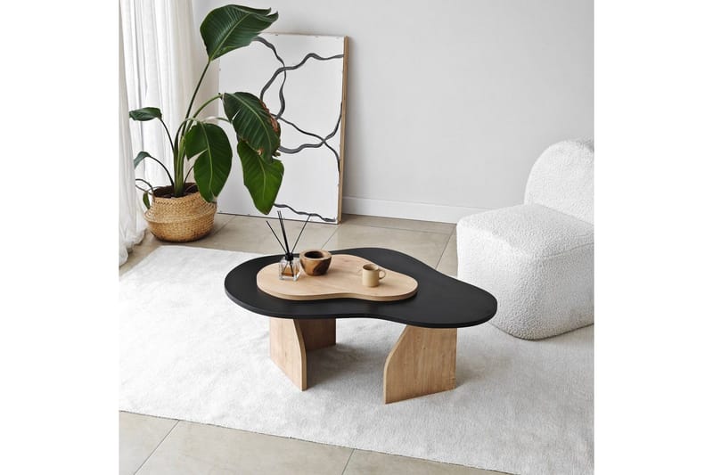 Sofabord Smeltet Svart / Sudamaleik - Svart / Sudamaleik - Møbler - Bord - Sofabord & salongbord
