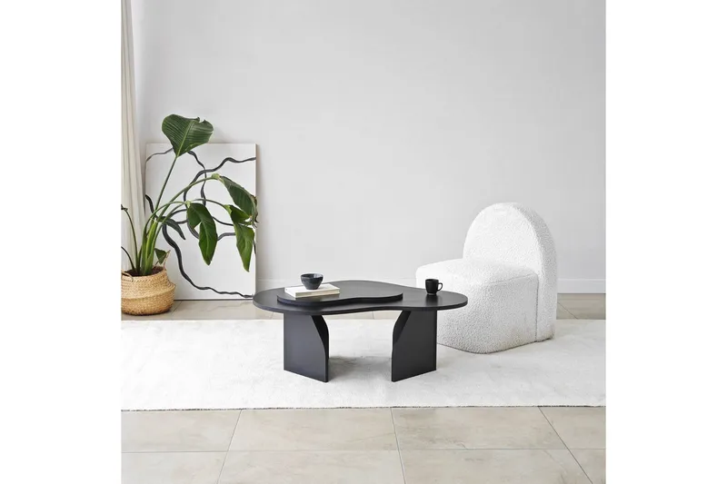 Sofabord Smeltet Svart - Svart - Møbler - Bord - Sofabord & salongbord