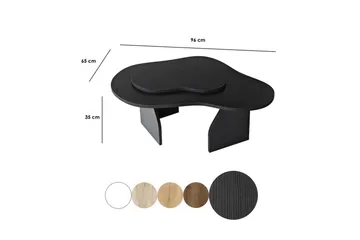 Sofabord Smeltet Svart - Svart - Møbler - Bord - Sofabord & salongbord