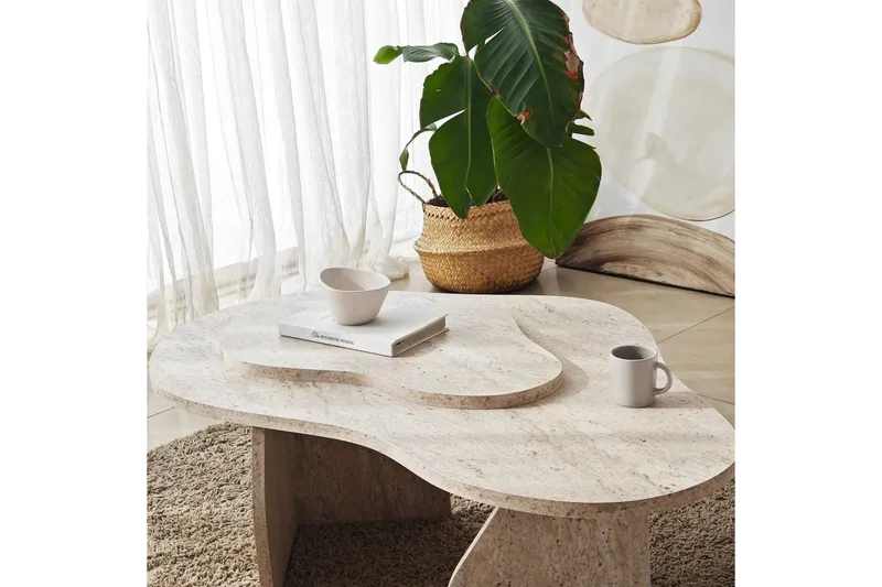 Sofabord Smeltet Travertin - Travertin - Møbler - Bord - Sofabord & salongbord