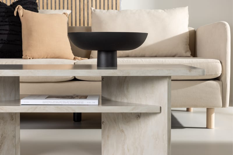Sofabord Ålesund 120x60 cm Beige - Venture Home - Sofabord & salongbord