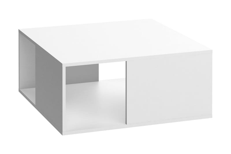 Sofabord 4You 80 cm med Oppbevaringshylle Hvit - VOX - Sofabord & salongbord