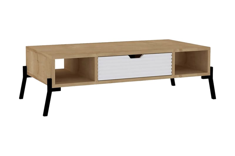 Sofabord Aizpute 100x28,2x100 cm - Blå - Sofabord & salongbord