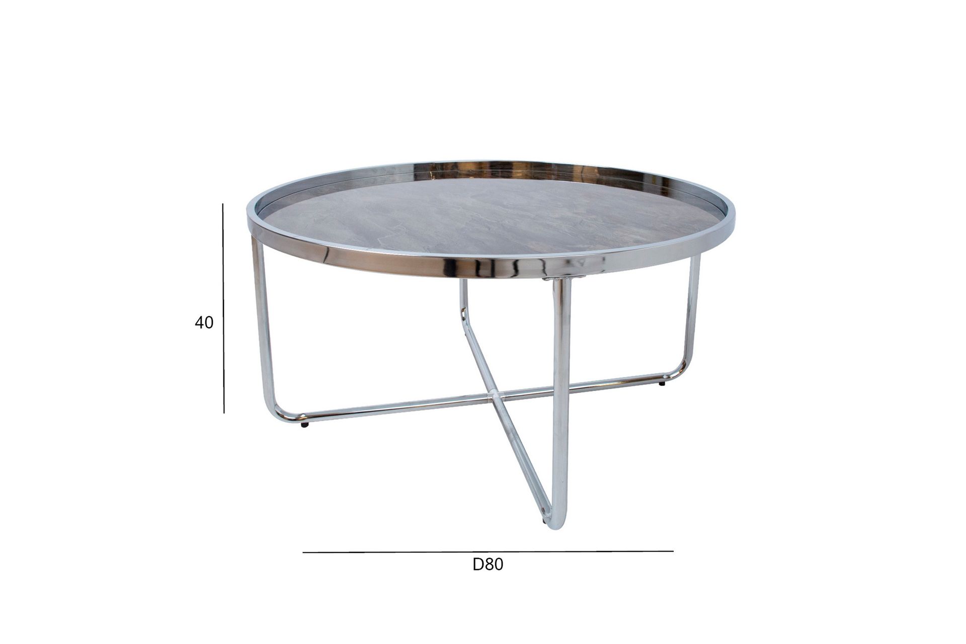 Sofabord Astor 80x40 cm Grå - Møbler - Bord - Sofabord & salongbord