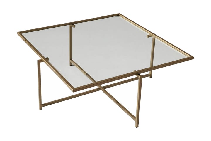 Sofabord Bahata 85x35x85 cm - Guld - Sofabord & salongbord