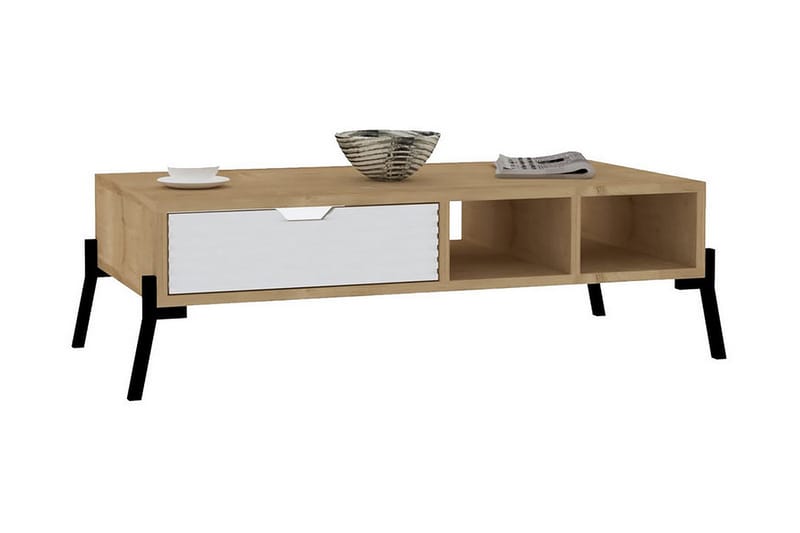Sofabord Boombar 100x28,2x100 cm - Blå - Sofabord & salongbord