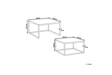 Sofabord BREA 2 -pk sølv - Hvit - Møbler - Bord - Sofabord & salongbord
