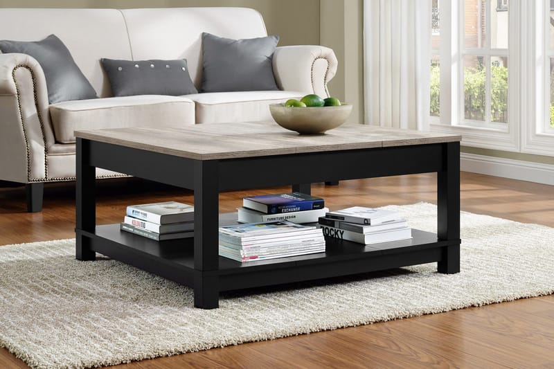 Sofabord Carver 90 cm Svart - Dorel Home - Møbler - Bord - Sofabord & salongbord