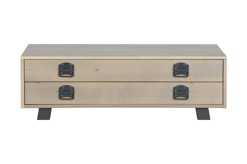 Sofabord Catemo 110 cm med Oppbevaringsskuff - Beige/Grå - Møbler - Bord - Sofabord & salongbord