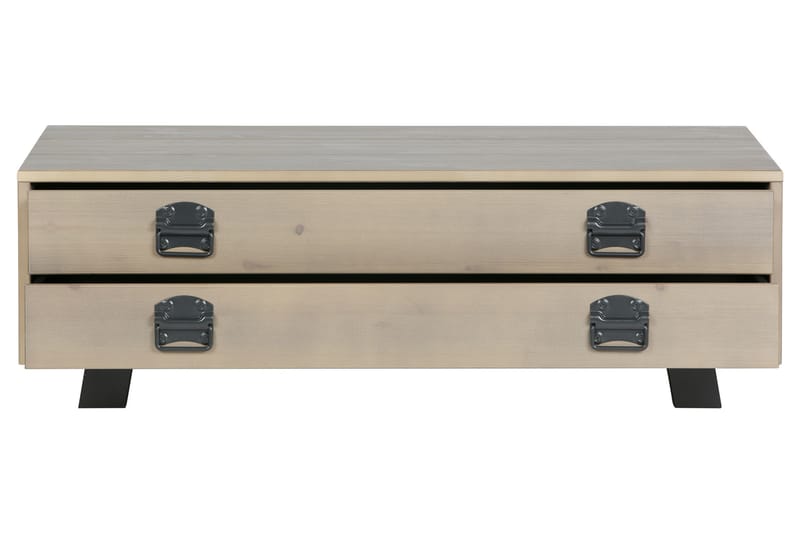 Sofabord Catemo 110 cm med Oppbevaringsskuff - Beige/Grå - Møbler - Bord - Sofabord & salongbord