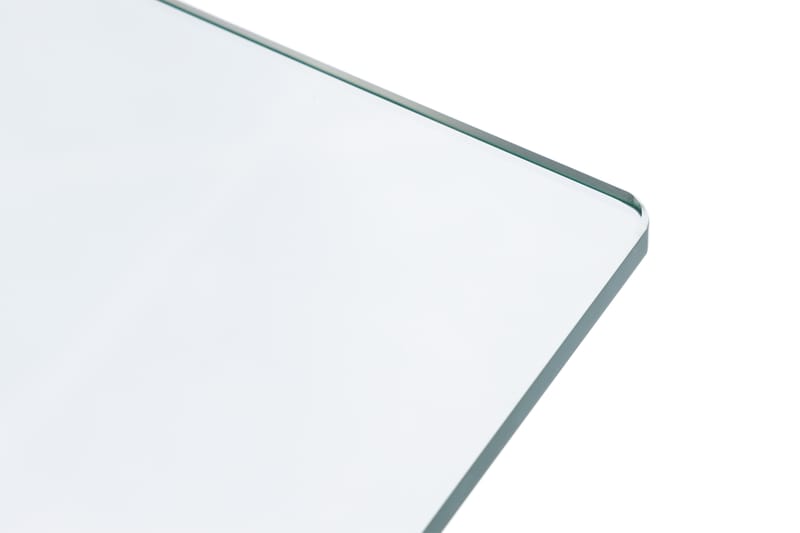 Sofabord Climent 130 cm - Rostfritt Stål/Glass - Sofabord & salongbord
