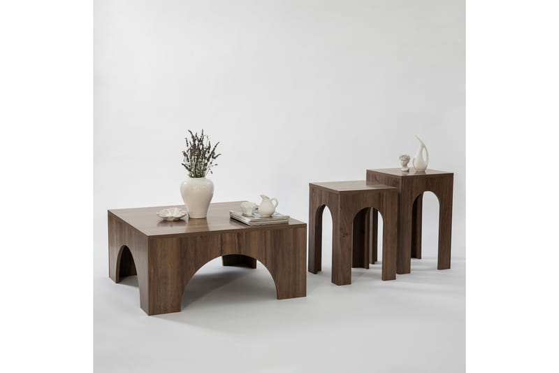 Sofabord Collesium 35 cm - Valnøtt - Sofabord & salongbord