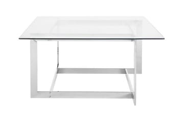Sofabord Crystal 80 cm - Sølv - Møbler - Bord - Sofabord & salongbord