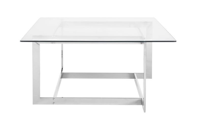 Sofabord Crystal 80 cm - Sølv - Sofabord & salongbord