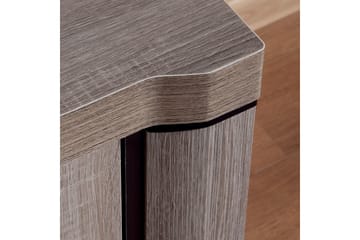 Sofabord Domineck 120 cm med Oppbevaringshylle - Tryffel/Beige/Grå - Møbler - Bord - Sofabord & salongbord
